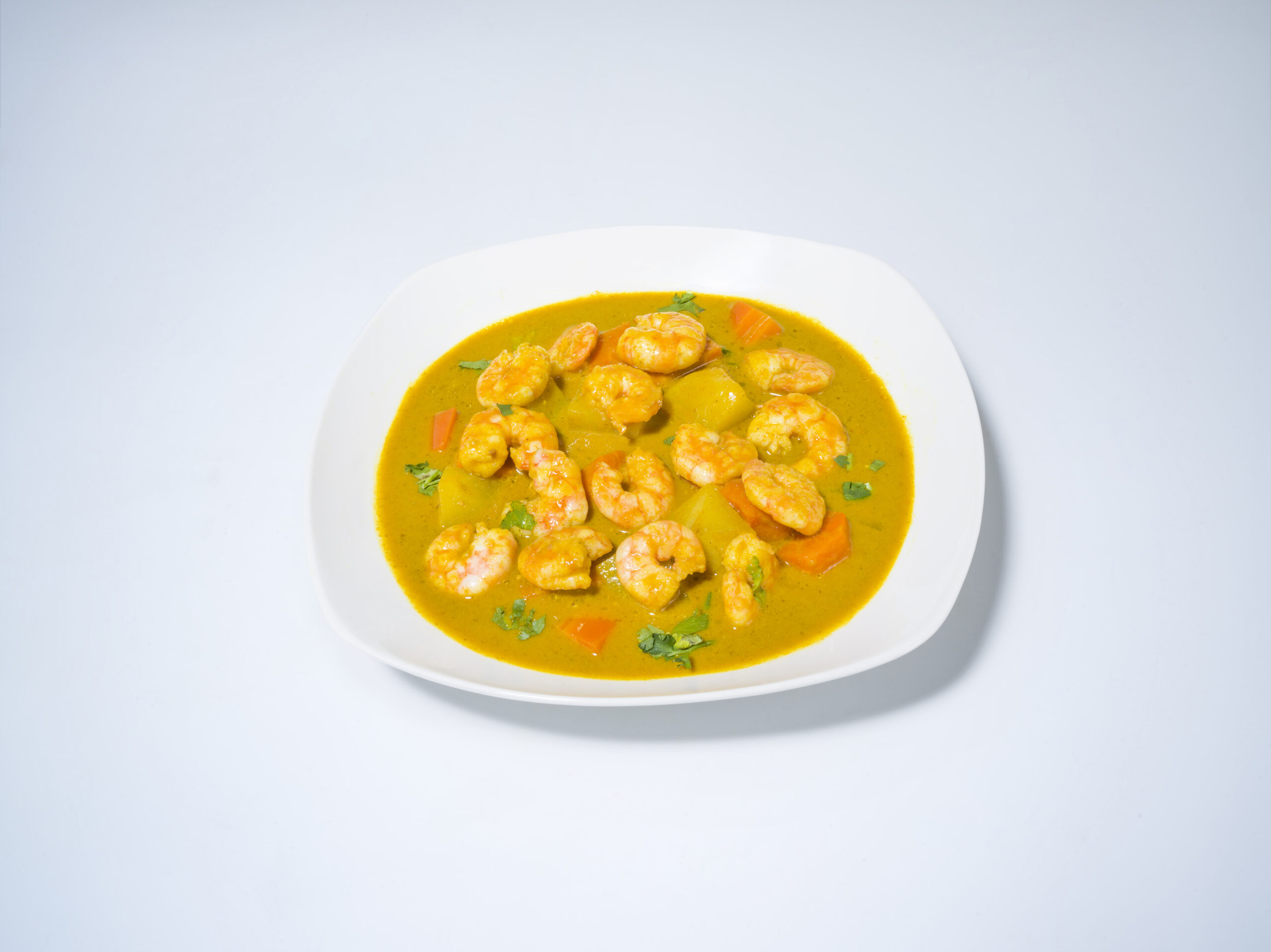 Crevettes au curry